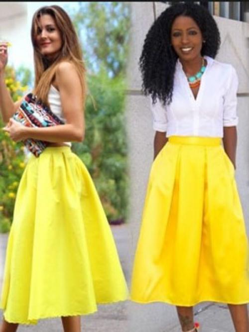 Как сочетать белую блузку с красной юбкой: стильные образы 24