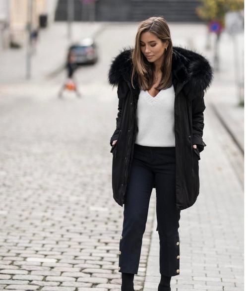 Какие футболки и блузки подойдут к черной короткой куртке. Модные образы