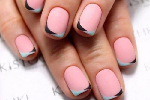 Маникюр серый с розовым. Серо-розовый маникюр: новинки