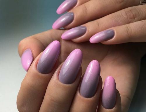 Маникюр серый с розовым и серебром. Маникюр серый с розовым — идеи красивых дизайнов с фото