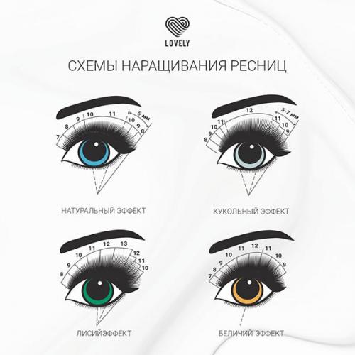 Эффект подводки ресницы схема. ВИДЫ ЭФФЕКТОВ В НАРАЩИВАНИИ РЕСНИЦ В наращивании ресниц есть четыре базовые схемы: натуральный, кукольный, лисий и беличий эффект. Они позволяют подчеркнуть или скорректировать форму любого глаза. На базе основных эффектов были разработаны другие трендовые схемы. Например, мокрый или эффект маскара, стрелка, Ким и т. д.