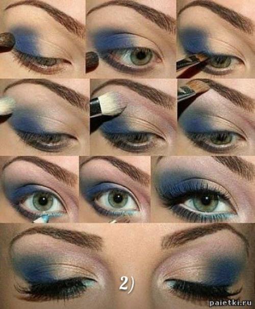 Особенности макияжа для зеленых глаз. 01