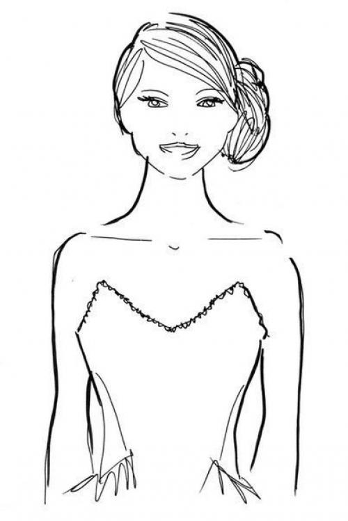 Как правильно сочетать прическу с вырезом на платье. 04