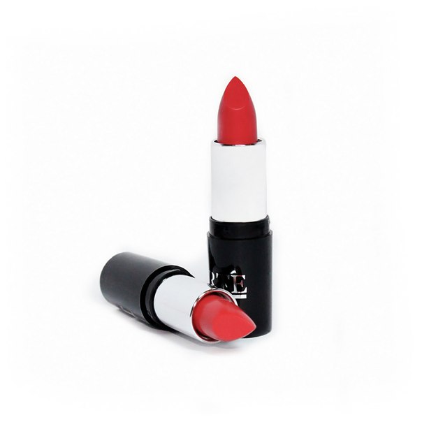 Классический образ с красной губной помадой. 04