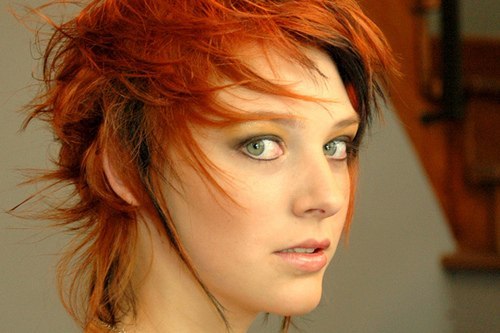 Макияж для рыжих с зелеными или серо-зелёными глазами. 02