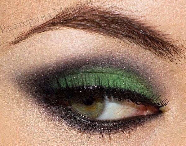 Макияж с зелеными тенями: рекомендации. 02