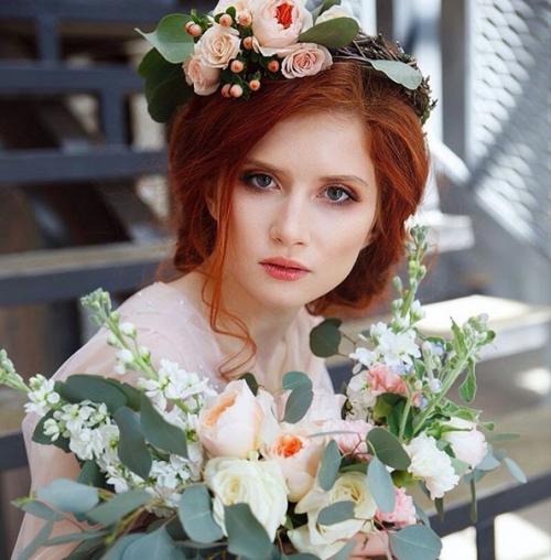 Фото@Gazetaw. Варианты свадебных образов для рыженьких. 02