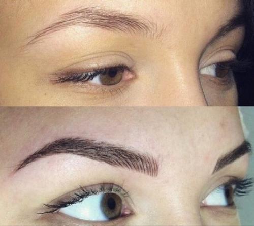 Девочки у нас появилась процедура микроблейдинг бровей, губ и стрелочек? 04