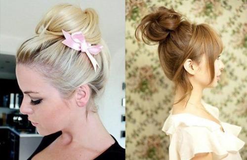 Как сделать небрежный пучок? 02