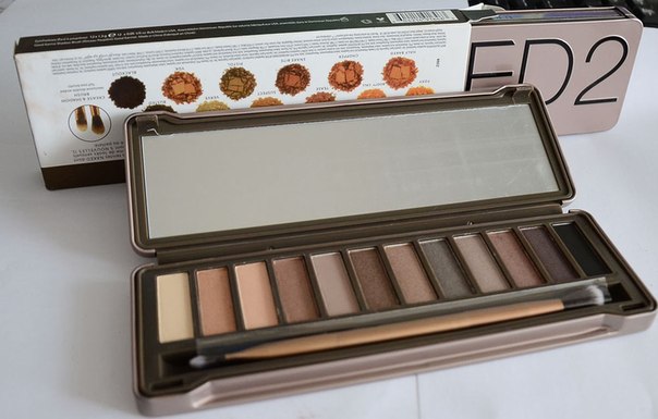 Urban Decay Naked2 Palette - палетка, вызывающая море эмоций, удобная, практичная, стильная, имеет прочный металлический корпус. 02