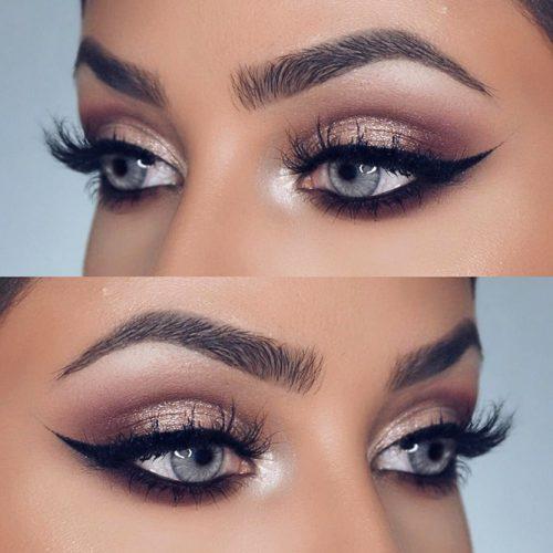 Самые волшебные идеи макияжа для серых глаз. 01