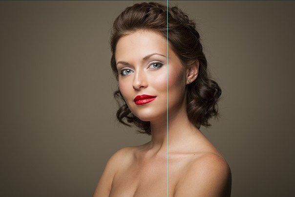 Ретушь женского портрета - большая работа с тенями и бликами. 01 Ретушь женского портрета - большая работа с тенями и бликами. 01