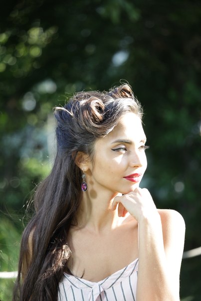 Образ Ретро.  Космическая съемка в парке. 01