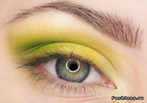 Желто-зеленый летний макияж. 05 Желто-зеленый летний макияж. 05