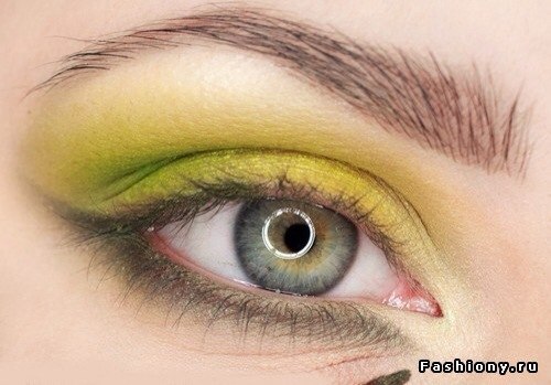 Желто-зеленый летний макияж. 06 Желто-зеленый летний макияж. 06