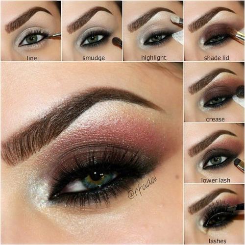 Вечерний макияж.  Мастер-классы. 03