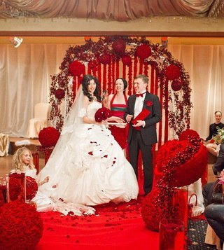 Свадьба в цвете: все оттенки красного. 08
