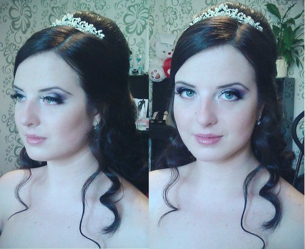 Я очень люблю яркий выразительный макияж, но бытует мнение что макияж невесты должен быть естественным, это не совсем так. 03