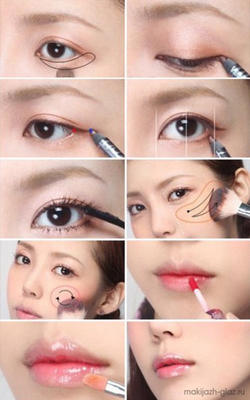 Несколько правил школьного макияжа: 01