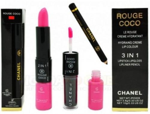 Блеск карандаш Rouge Coco 3 в 1 поштучно (палитры а B C). 01 Блеск карандаш Rouge Coco 3 в 1 поштучно (палитры а B C). 01