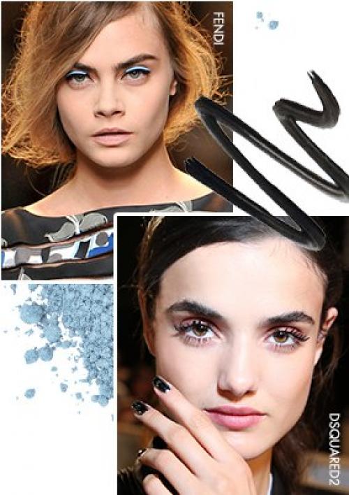 Три главных тренда в макияже глаз - репортаж с подиумов. 02 Три главных тренда в макияже глаз - репортаж с подиумов. 02