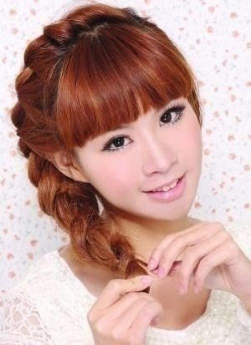 Как заплести себе косу на бок. 05