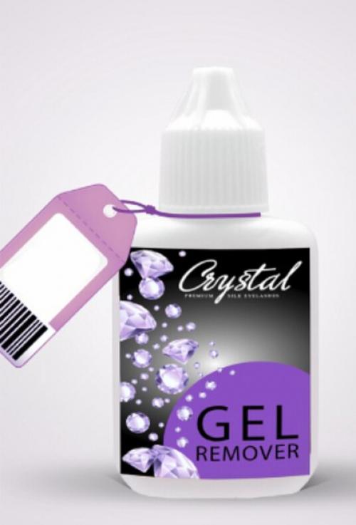 Гелевый ремувер 20 ml Сrystal Premium для снятия накладных ресниц. 01
