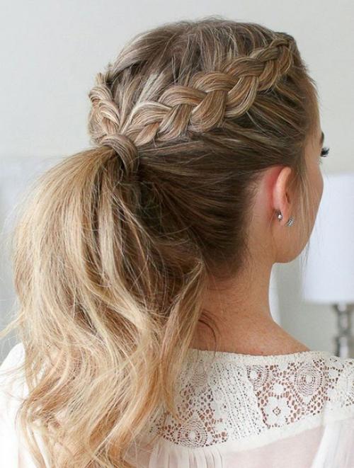 Комбинирование двух косичек. 01