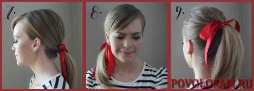 Здесь находятся 15 невероятно шикарных вариантов прически с лентами, фото которых, наглядно покажут вам, как украсить вашу шевелюру. 02
