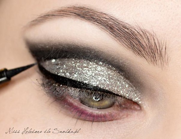 Макияж для вечеринки с новым блеском. 09