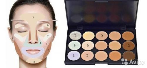 Девушки, в наличии палетки консилеров 15 цветов! 01