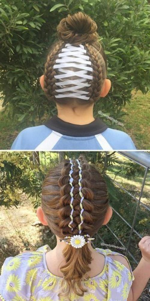 20 красивейших причесок для девочек. 01
