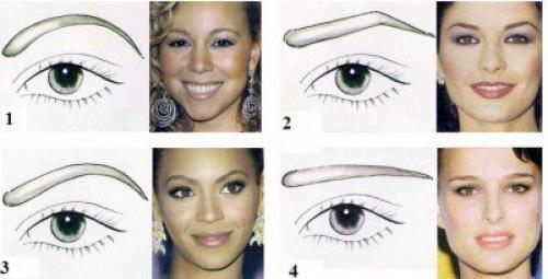 Как выбрать и нарисовать форму бровей? 05