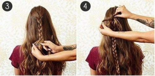 Объемная коса на длинные волосы. 01 Объемная коса на длинные волосы. 01