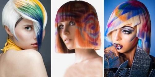 Трафаретное окрашивание волос. 01