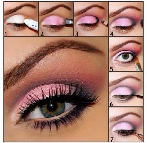 В случае если розовые румяна мы нежно любим, то розовые тени использовать боимся. 05