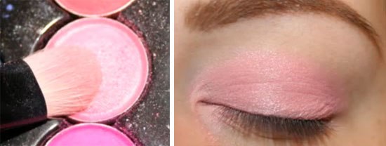 Итак, небольшой мастер-класс с фото как делать ярко-розовый макияж для карих глаз. 02
