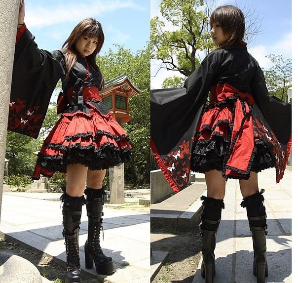 Готическая Лолита. Лолита модный стиль в одежде в современной Японии невероятно. 01 Готическая Лолита. Лолита модный стиль в одежде в современной Японии невероятно. 01