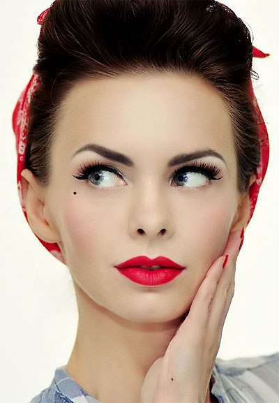 10 шагов для макияж в новом стиле Pin - up Girl: 06 10 шагов для макияж в новом стиле Pin - up Girl: 06