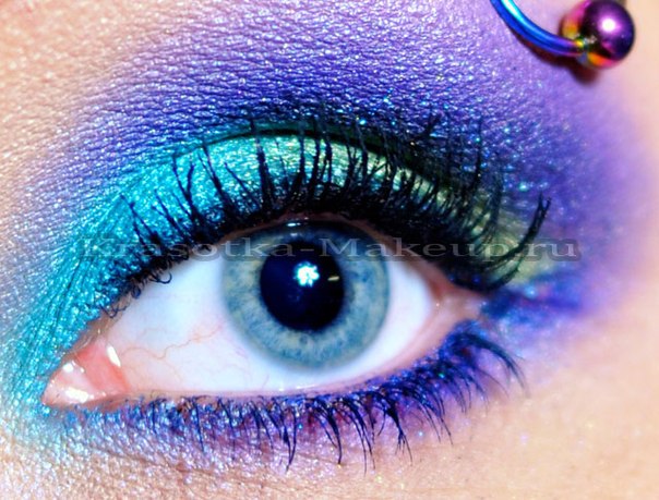 Макияж для голубых глаз - выбираем тени. 08