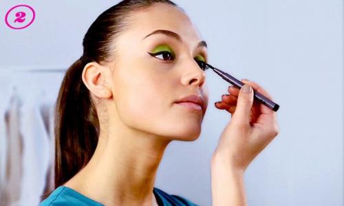 Выразительный макияж для летней вечеринки. 01