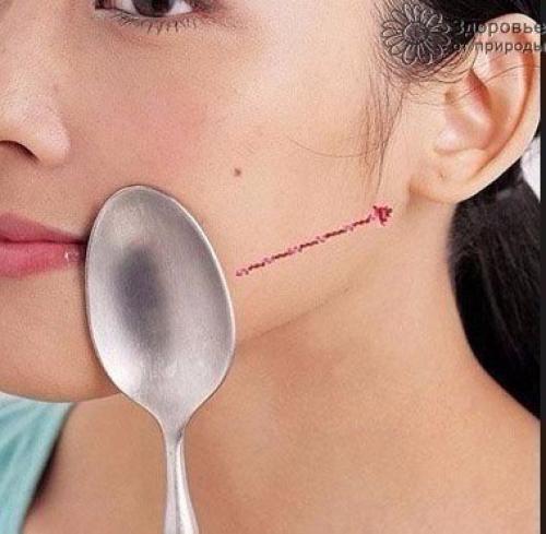 Ложечный массаж лица. 03