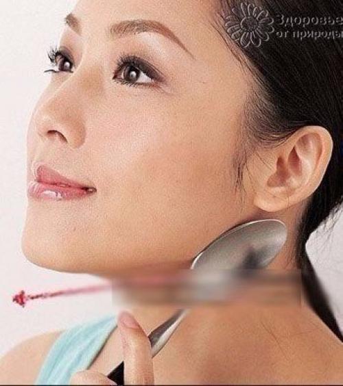 Ложечный массаж лица. 05