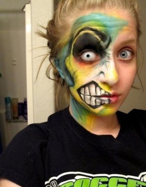 Необычный макияж.  Тема смерти. 01