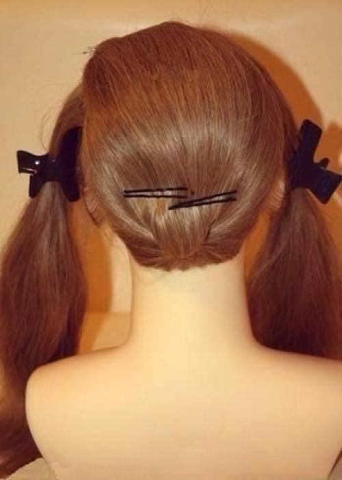 Вечерняя прическа своими руками: 03