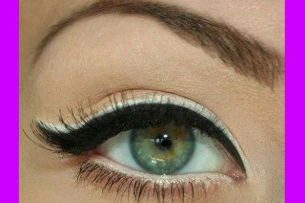 Черно-белая классика. Умелое использование белого в макияже - большой талант. 02