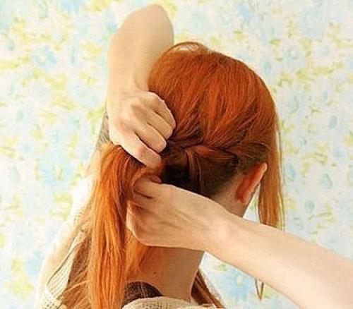 Диагональная французская коса. 04 Диагональная французская коса. 04