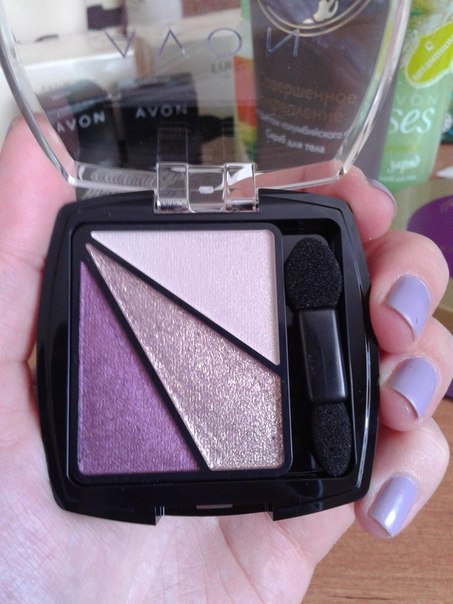 Трехцветные тени для век Грани Цвета в наличии оттенок серый туман -249 руб! 02