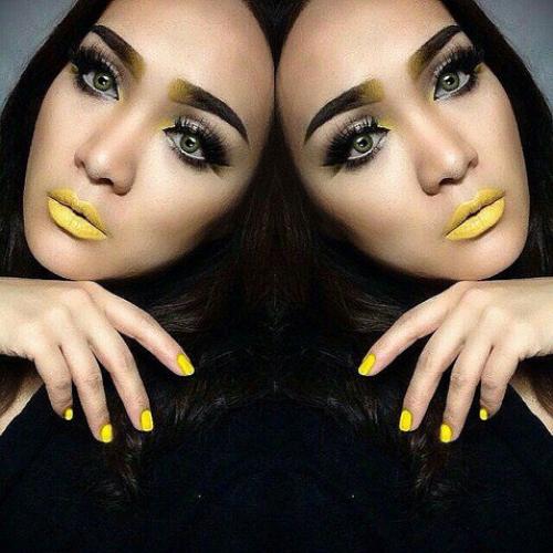 Как использовать помаду альтернативных цветов (синий, зеленый, фиолетовый, желтый, черный и т д). 08