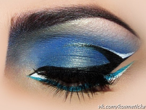 Идея яркого макияжа на новый год. 03